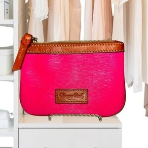 Dooney & Bourke Cork Leather Wristlet, Pink